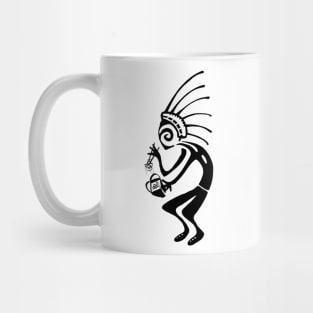 Kokopelli noodle black Mug